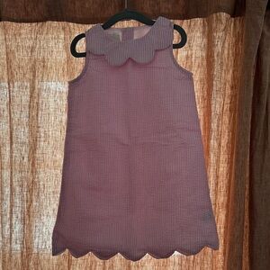Mud Pie Pale Pink Scalloped Kids Dress